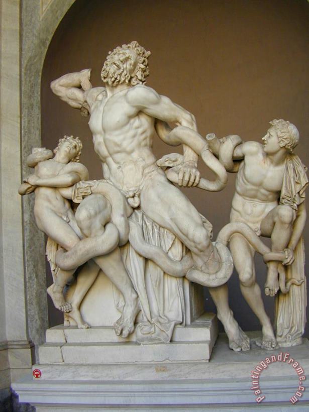 Polydoros of Rhodes Laocoon And His Sons [detail #1] Art Print